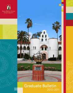 Graduate Bulletin - San Diego State University | Enrollment Services