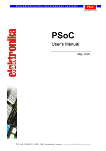 PSoC Development System User's Manual