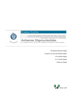 Antisense Oligonucleotides