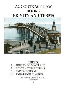 a2 contract law book 2 privity and terms