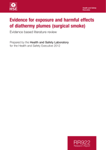 RR922 - Evidence for exposure and harmful effects of diathermy