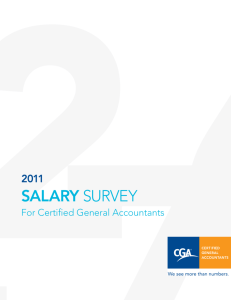 Salary Survey - Certified General Accountants of Ontario