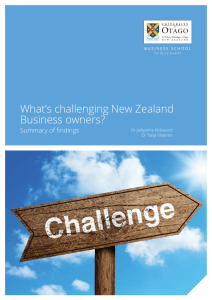 What's challenging New Zealand Business owners?