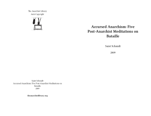 Accursed Anarchism: Five Post-Anarchist Meditations on Bataille