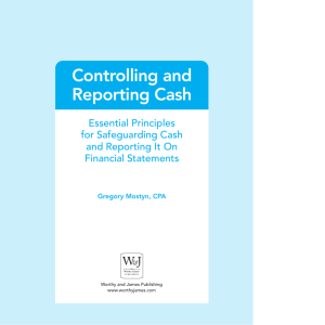 Controlling and Reporting Cash