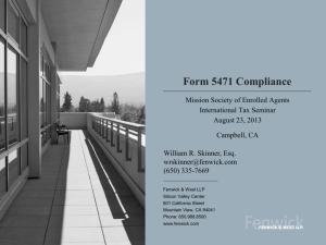 Form 5471 Compliance