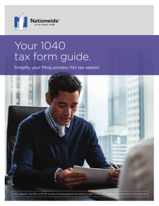 Your 1040 tax form guide.