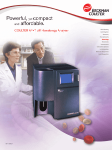 BR-13692A: COULTER® Ac·T™ diff Hematology Analyzer