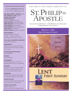 APOSTLE ST. PHILIP the - St. Philip the Apostle, Northfield