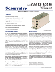 Ethernet Pressure Scanner