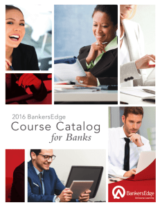 BankersEdge Course Catalog for Banks