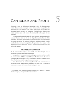 Capitalism and Profit