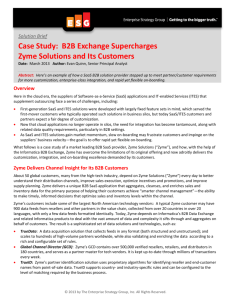 B2B Exchange Supercharges Zyme Solutions and its