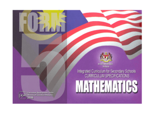 mathematics form 5