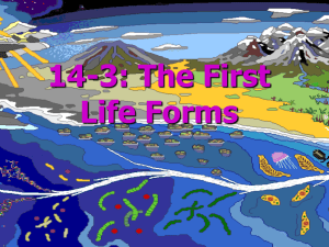 Chapter 14 – Origin of Life