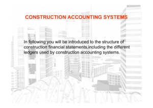 CONSTRUCTION ACCOUNTING SYSTEMS