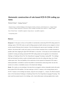 Automatic construction of rule-based ICD-9-CM coding sys