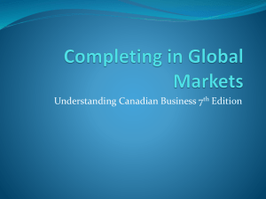 Completing in Global Markets