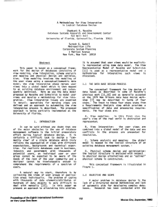 A Methodology for View Integration in Logical Database Design