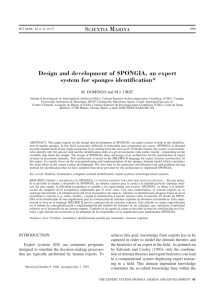 Design and development of SPONGIA, an expert system for