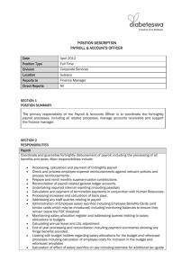 position description payroll & accounts officer