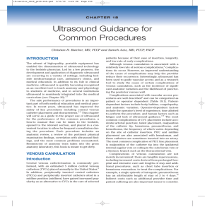 Ultrasound Guidance for Common Procedures