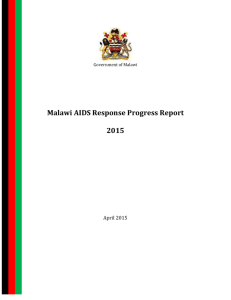 Malawi AIDS Response Progress Report 2015