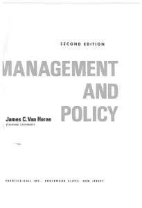 Financial Management and Policy, 2nd Edition