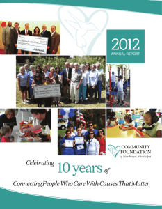 10 yearsof - Community Foundation of NW Mississippi