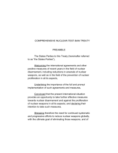 COMPREHENSIVE NUCLEAR-TEST-BAN TREATY