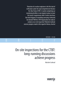 On-site inspections for the CTBT: long