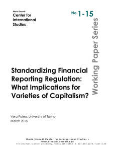 Standardizing Financial Reporting Regulation