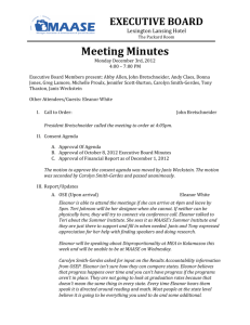 Executive Board Minutes 12-2012