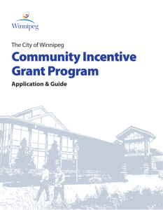 Community Incentive Grant Program