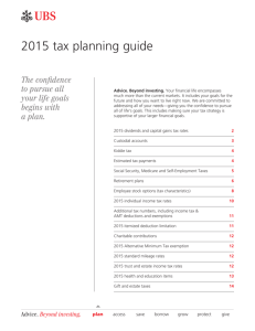 2015 Tax Planning Guide