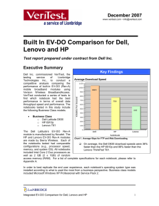 Lionbridge Competitive Analysis - Dell Tablet Usability