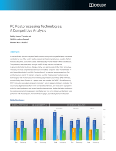 PC Postprocessing Technologies: A Competitive Analysis