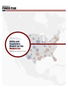 Utility and Regulatory Models for the Modern Era