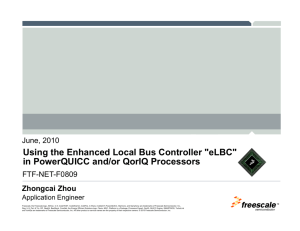 Using the Enhanced Local Bus Controller "eLBC" in PowerQUICC