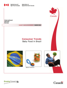 Consumer Trends - Baby Food in Brazil