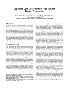 Capturing Data Uncertainty in High