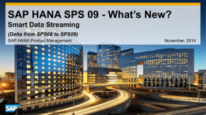 Smart Data Streaming - SAP HANA Cloud Platform