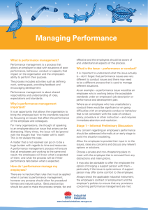 Performance Management - Office of Industrial Relations