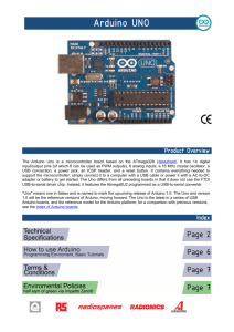 The Arduino Uno is a microcontroller board based - digital