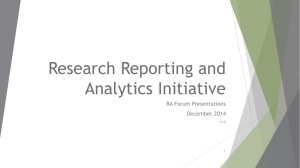 Research Reporting Initiative