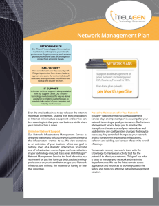 Network Management Plan - Overview