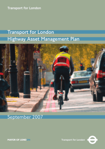 Highway asset management plan