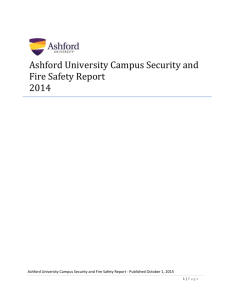 Ashford University Campus Security and Fire Safety Report 2014