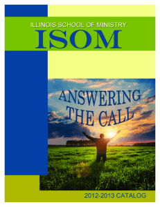 isom catalog.qxp - Illinois District Council Assemblies of God