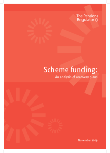 Scheme funding: an analysis of recovery plans